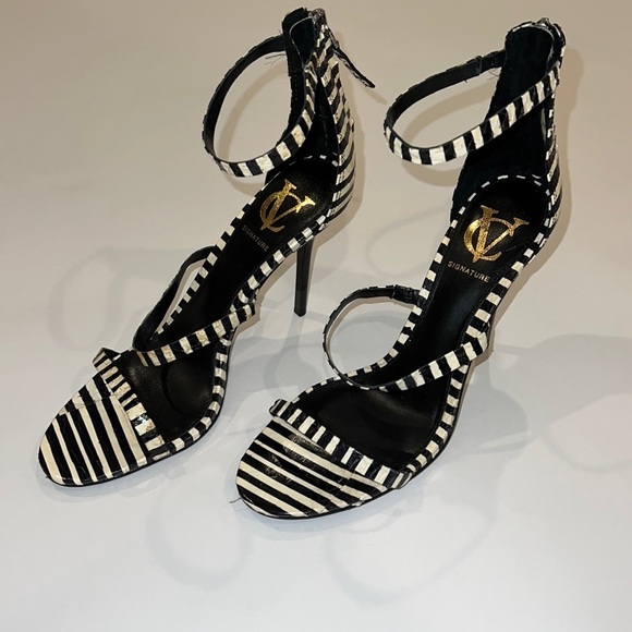 Vero Cuoio Bayron black and white heel size 7.5 - Picture 1 of 5